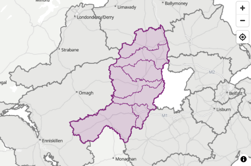 Map of Mid Ulster Local Government District